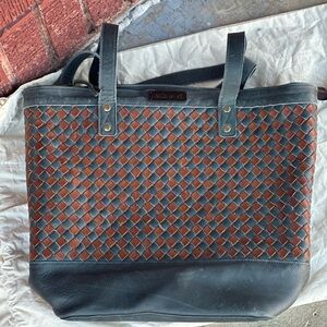 Nena & co woven cesta tote